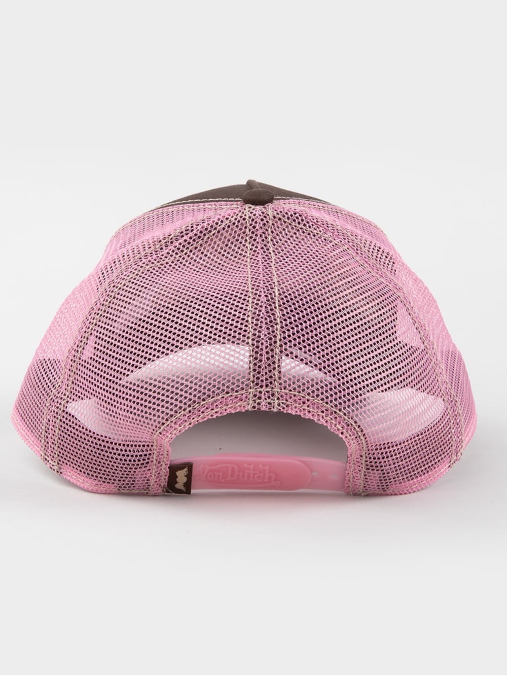 🆕 Von Dutch Staple Brown Pink Trucker Hat Mesh Snapback Y2K NWT - Picture 3 of 3